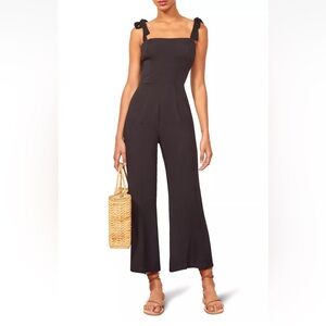 Reformation Black Jumpsuit